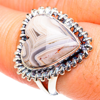 Laguna Lace Agate Rings handcrafted by Ana Silver Co - RING94324