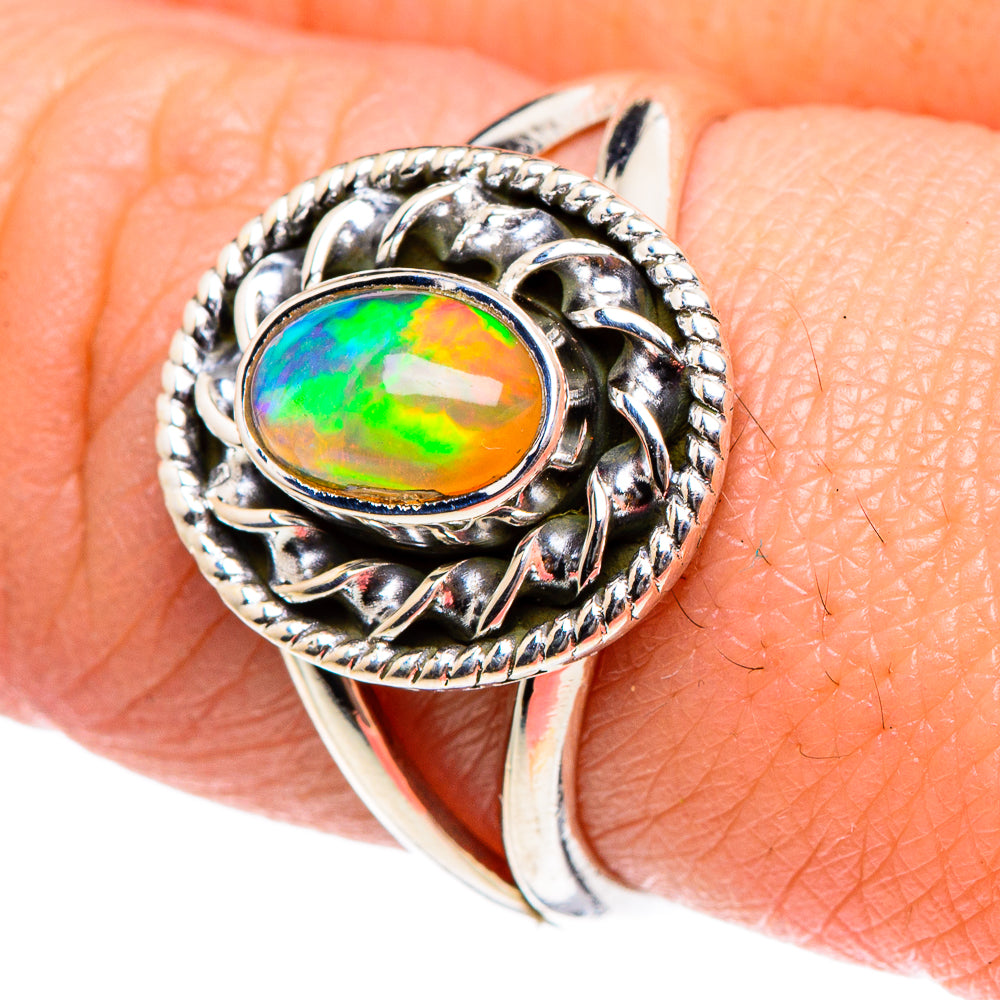 Ethiopian Opal Rings handcrafted by Ana Silver Co - RING94328