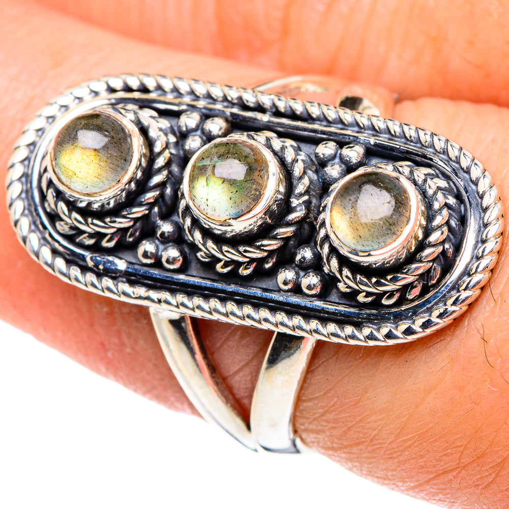 Labradorite Rings handcrafted by Ana Silver Co - RING94340