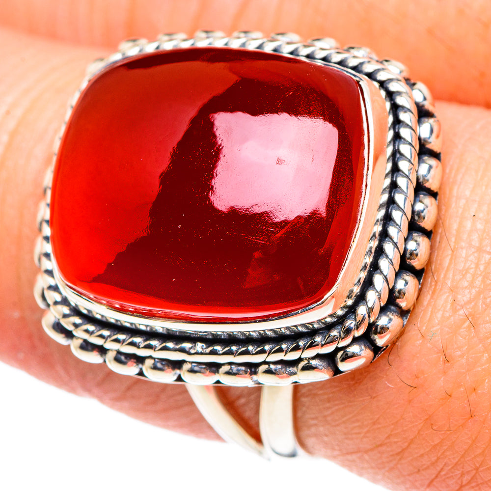 Carnelian Rings handcrafted by Ana Silver Co - RING94343