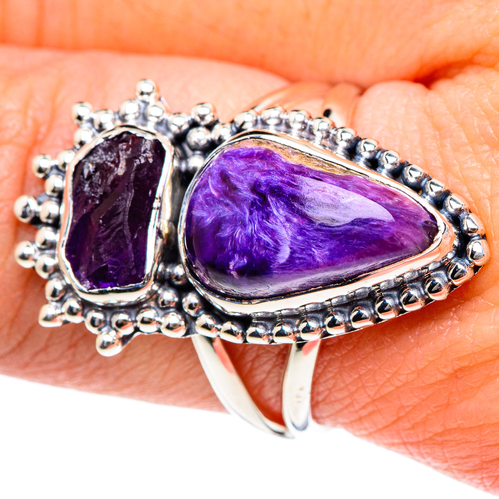 Charoite Rings handcrafted by Ana Silver Co - RING94347