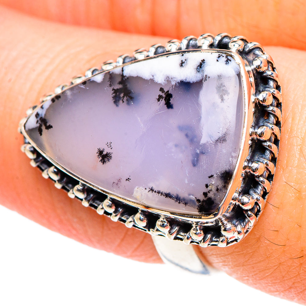 Dendritic Opal Rings handcrafted by Ana Silver Co - RING94351