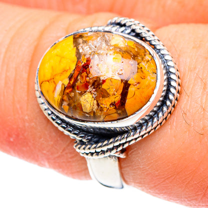 Brecciated Mookaite Rings handcrafted by Ana Silver Co - RING94365