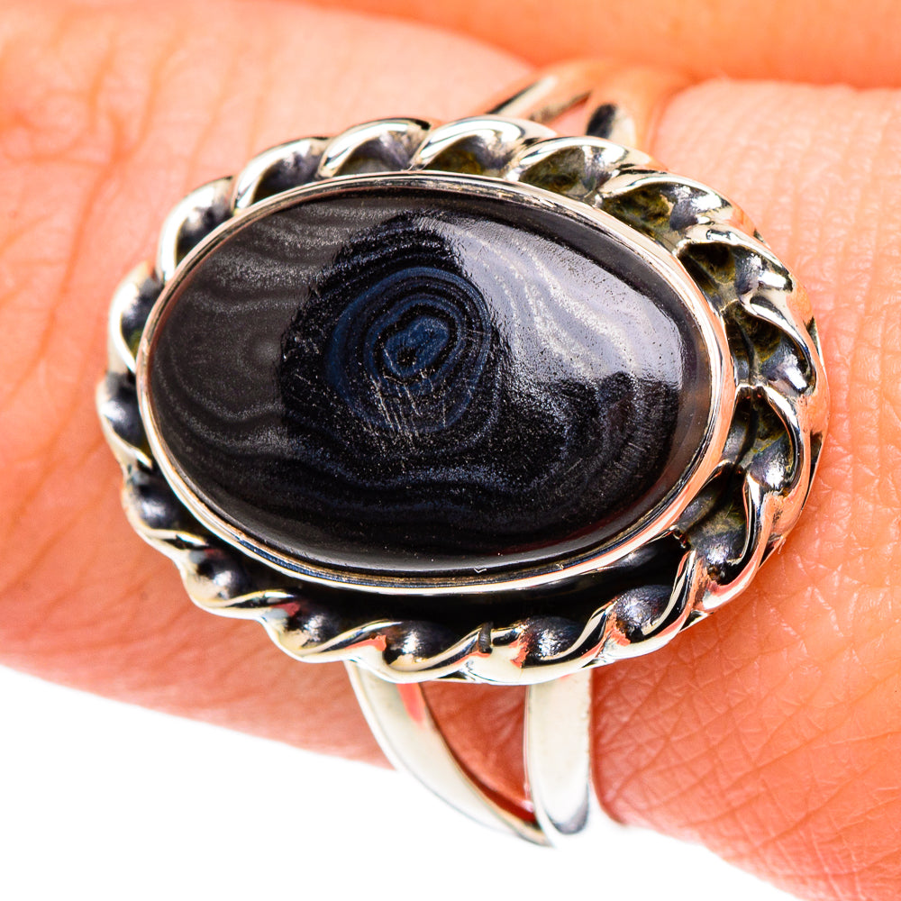 Psilomelane Rings handcrafted by Ana Silver Co - RING94367