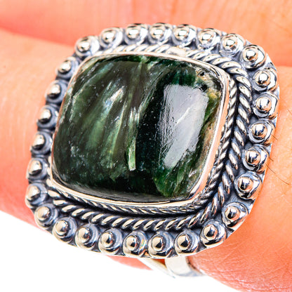 Seraphinite Rings handcrafted by Ana Silver Co - RING94380