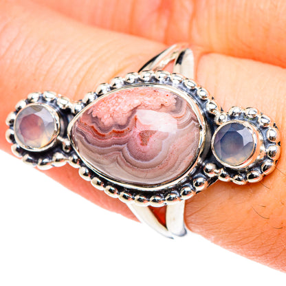 Crazy Lace Agate Rings handcrafted by Ana Silver Co - RING94382