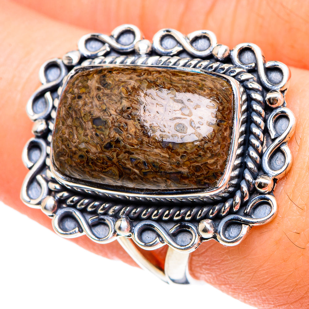Dinosaur Bone Rings handcrafted by Ana Silver Co - RING94383