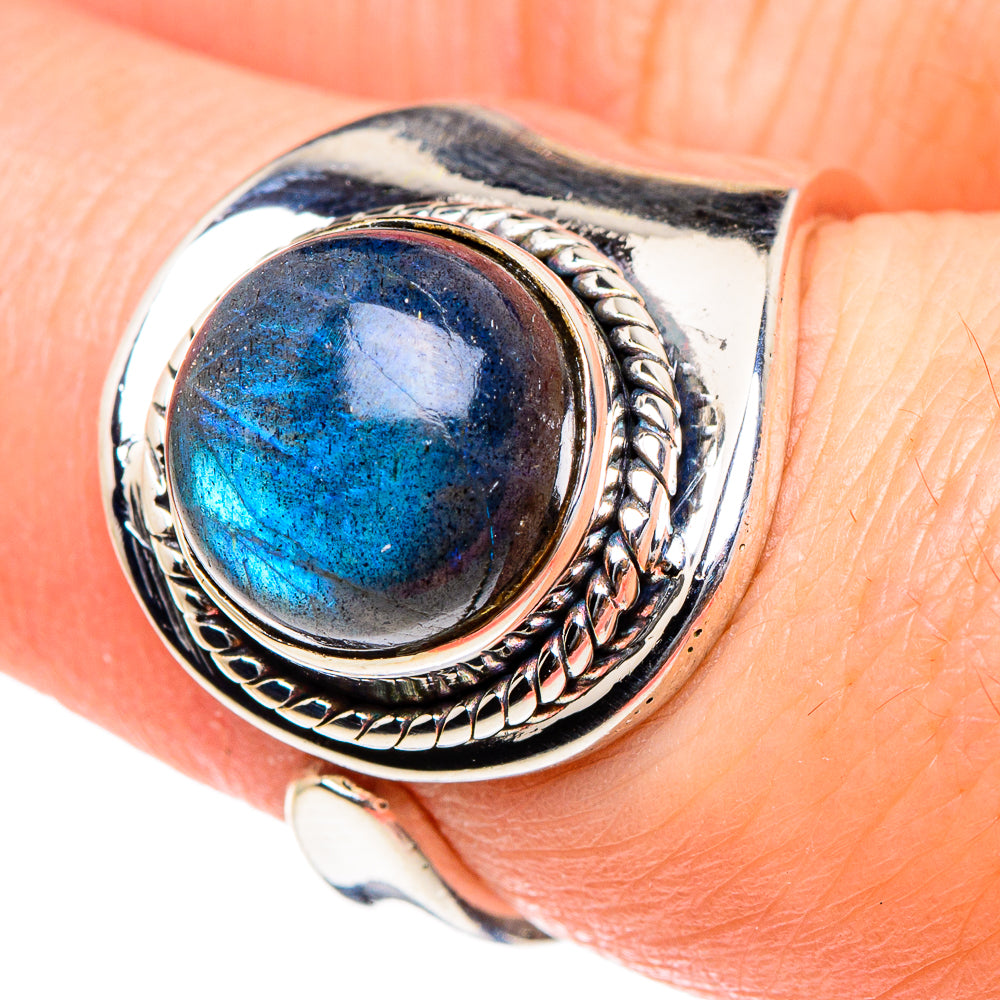 Labradorite Rings handcrafted by Ana Silver Co - RING94390