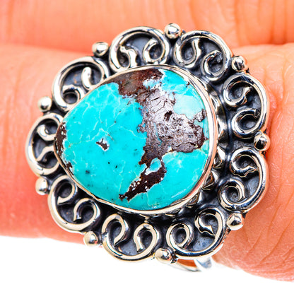 Tibetan Turquoise Rings handcrafted by Ana Silver Co - RING94392