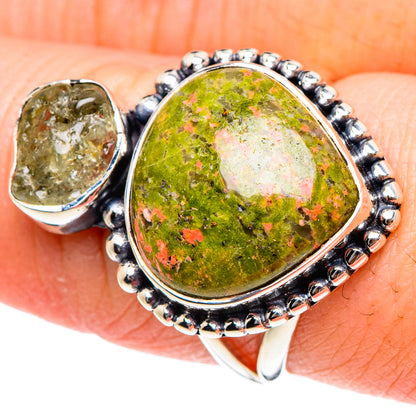 Unakite Rings handcrafted by Ana Silver Co - RING94394