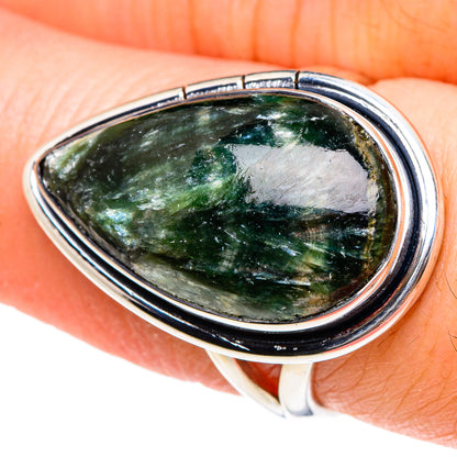 Seraphinite Rings handcrafted by Ana Silver Co - RING94396