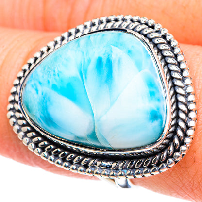 Larimar Rings handcrafted by Ana Silver Co - RING94419