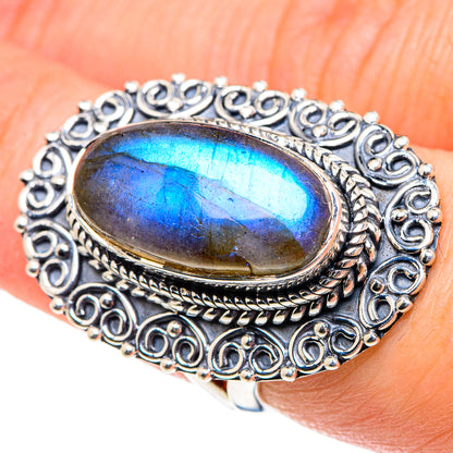 Labradorite Rings handcrafted by Ana Silver Co - RING94422