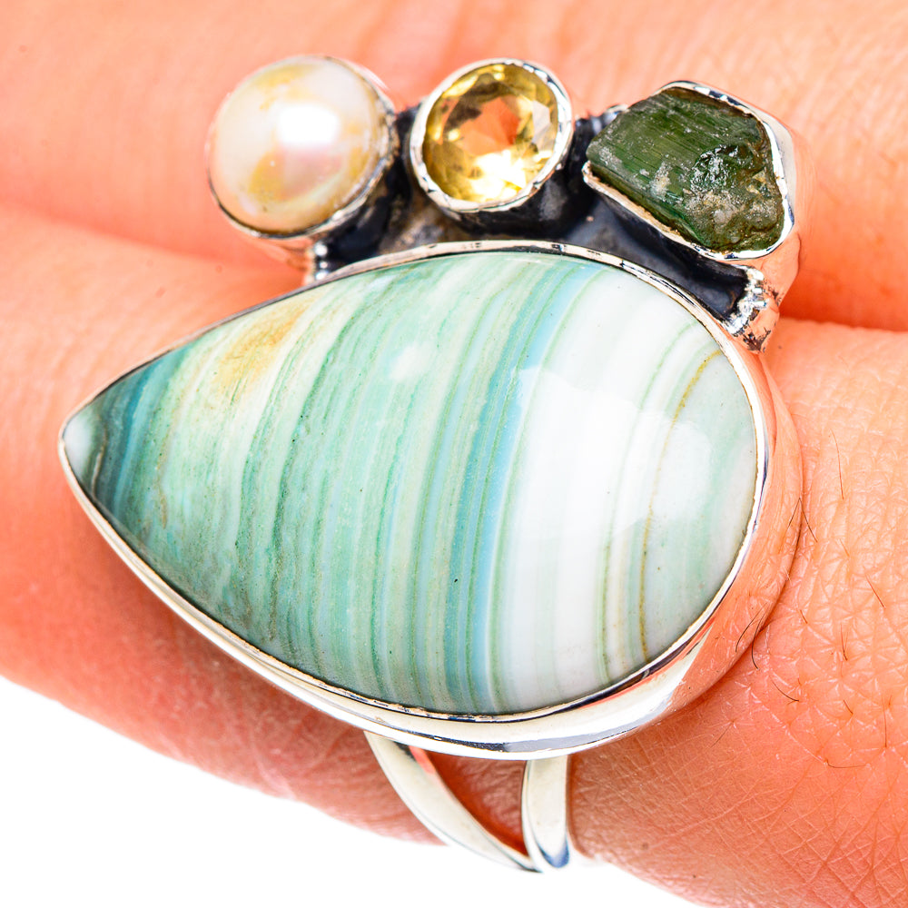 Ocean Jasper Rings handcrafted by Ana Silver Co - RING94425
