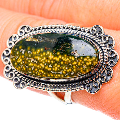 Ocean Jasper Rings handcrafted by Ana Silver Co - RING94432