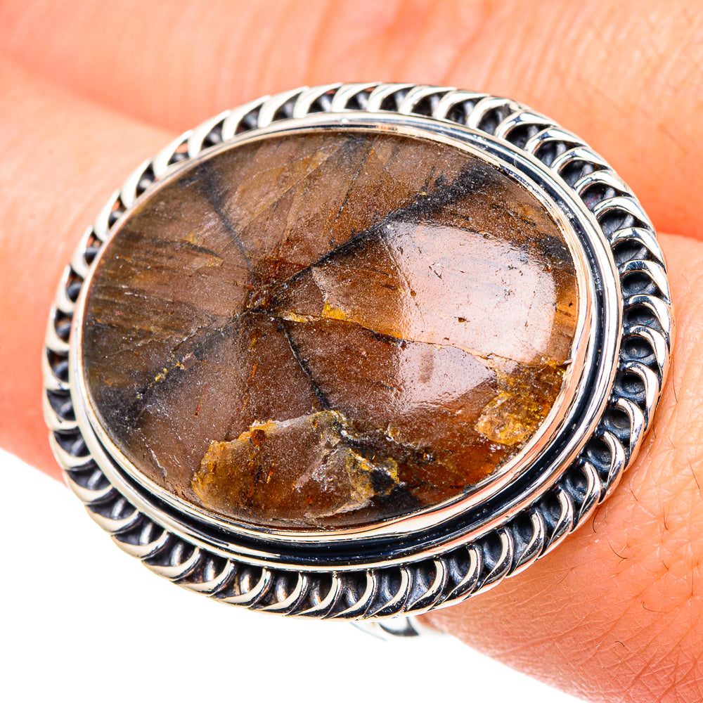Chiastolite Rings handcrafted by Ana Silver Co - RING94434