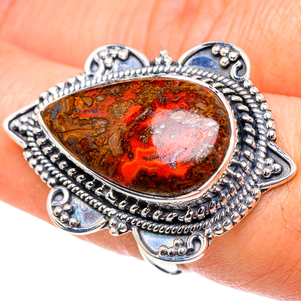 Moroccan Agate Rings handcrafted by Ana Silver Co - RING94435