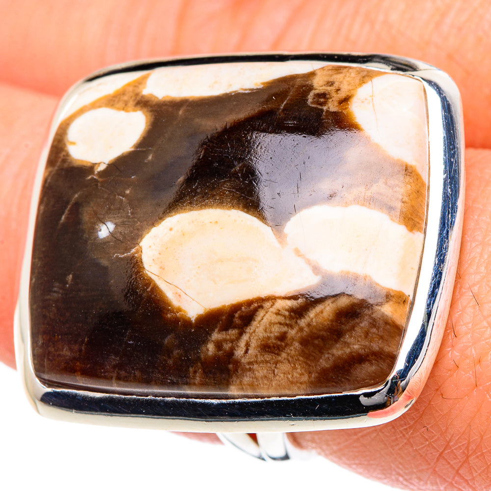 Peanut Wood Jasper Rings handcrafted by Ana Silver Co - RING94436