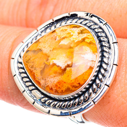 Plume Agate Rings handcrafted by Ana Silver Co - RING94437