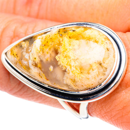 Plume Agate Rings handcrafted by Ana Silver Co - RING94438