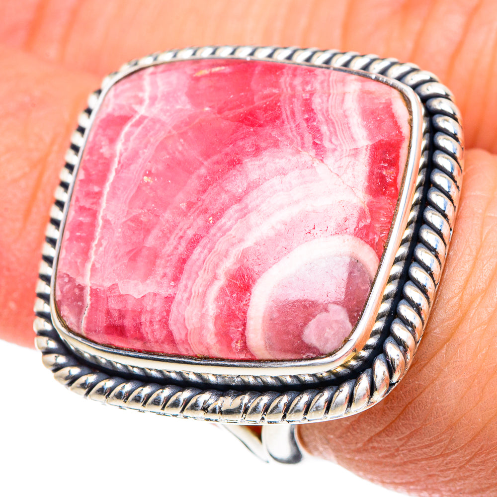 Rhodochrosite Rings handcrafted by Ana Silver Co - RING94439