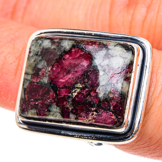 Russian Eudialyte Rings handcrafted by Ana Silver Co - RING94442