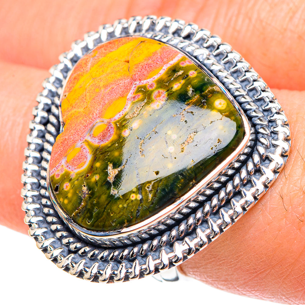 Ocean Jasper Rings handcrafted by Ana Silver Co - RING94455