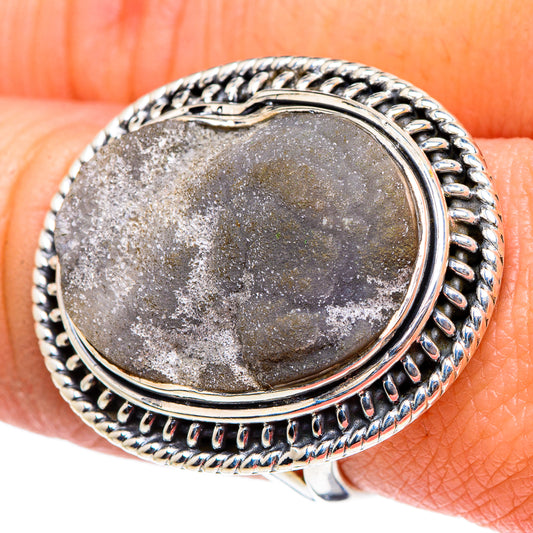 Desert Druzy Rings handcrafted by Ana Silver Co - RING94456