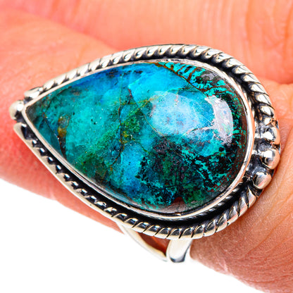 Chrysocolla Rings handcrafted by Ana Silver Co - RING94460