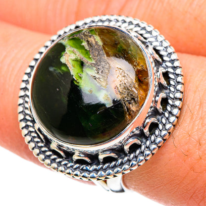 Australian Green Opal Rings handcrafted by Ana Silver Co - RING94469
