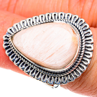 Scolecite Rings handcrafted by Ana Silver Co - RING94480