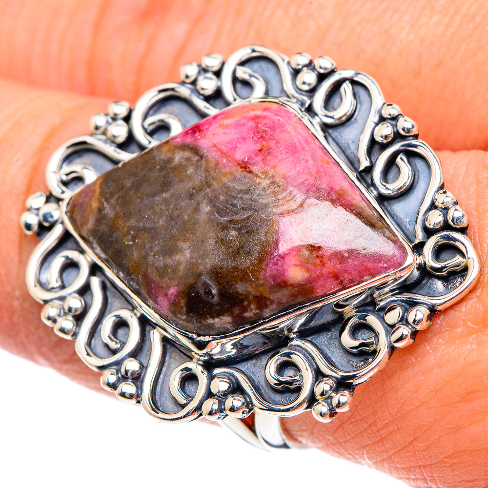 Rhodochrosite Rings handcrafted by Ana Silver Co - RING94484