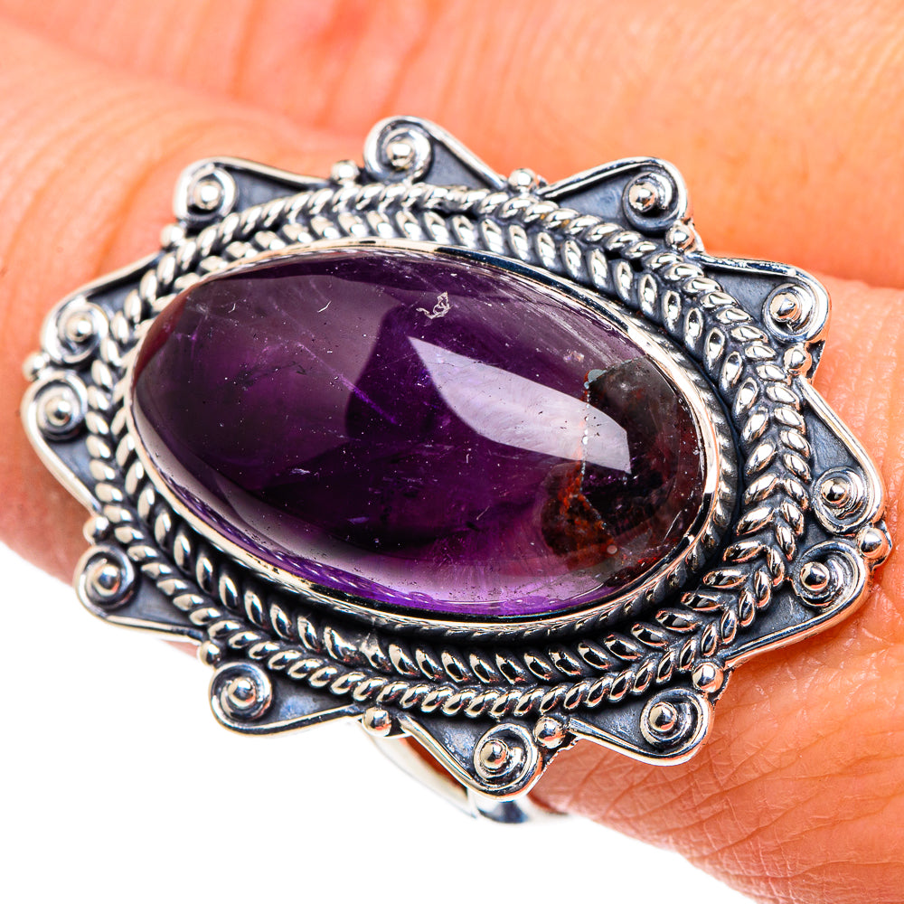 Star Amethyst Rings handcrafted by Ana Silver Co - RING94489