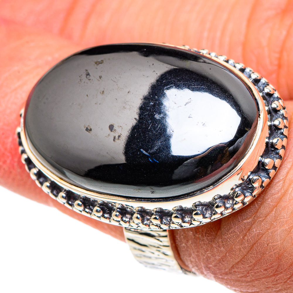 Hematite Rings handcrafted by Ana Silver Co - RING94496