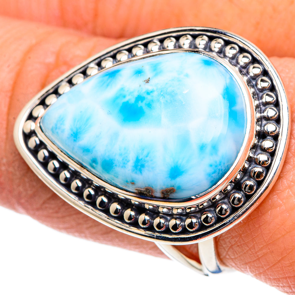 Larimar Rings handcrafted by Ana Silver Co - RING94501