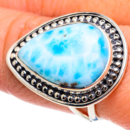 Larimar Rings handcrafted by Ana Silver Co - RING94501