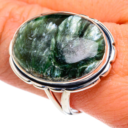 Seraphinite Rings handcrafted by Ana Silver Co - RING94506