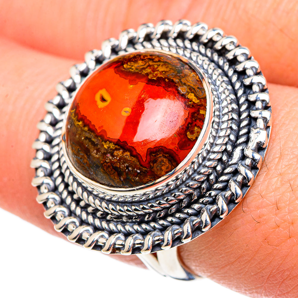 Moroccan Agate Rings handcrafted by Ana Silver Co - RING94513