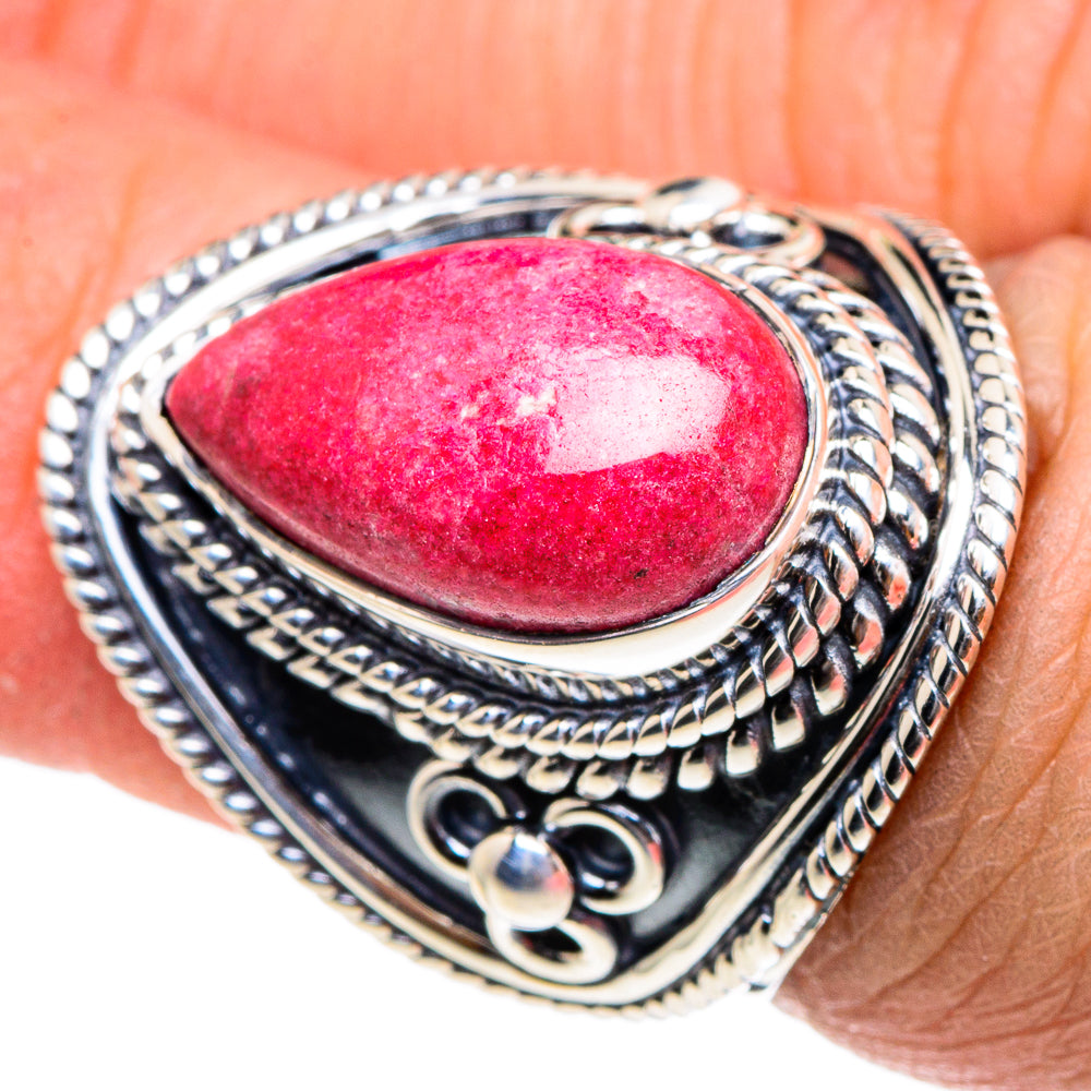 Rhodochrosite Rings handcrafted by Ana Silver Co - RING94520