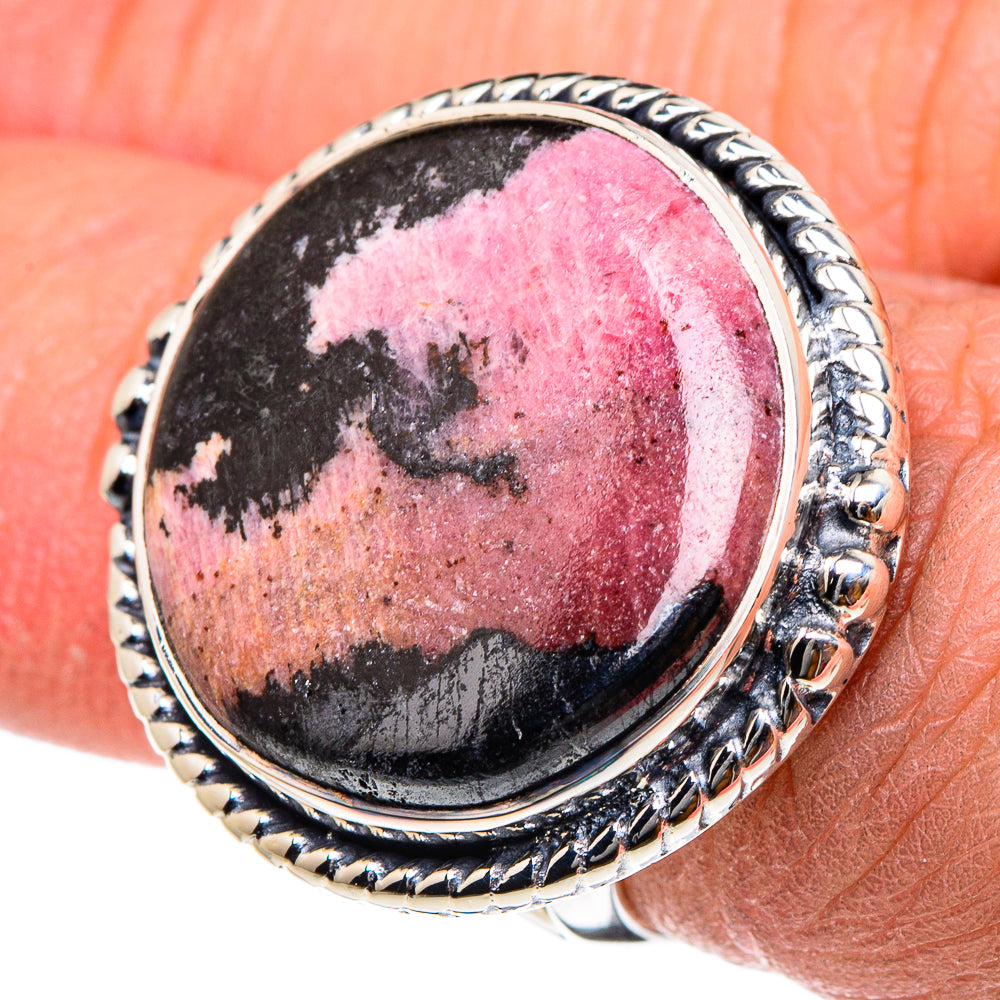 Rhodonite Rings handcrafted by Ana Silver Co - RING94521