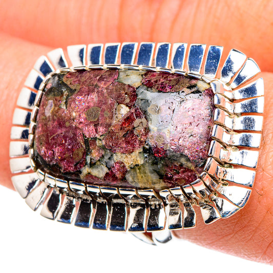 Russian Eudialyte Rings handcrafted by Ana Silver Co - RING94526