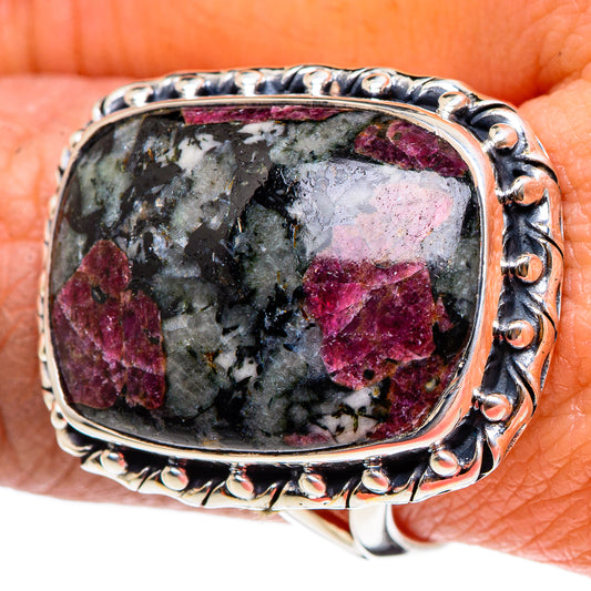 Russian Eudialyte Rings handcrafted by Ana Silver Co - RING94527