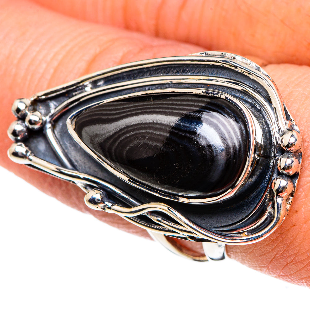 Psilomelane Rings handcrafted by Ana Silver Co - RING94530