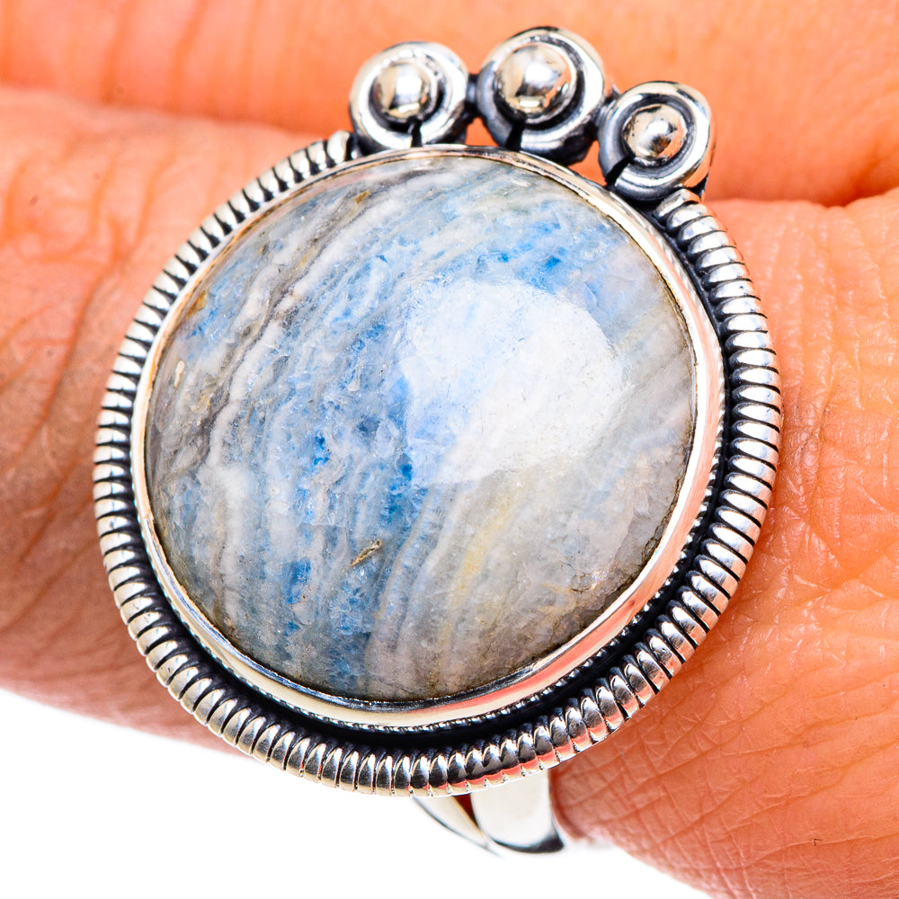 Blue Scheelite Rings handcrafted by Ana Silver Co - RING94539