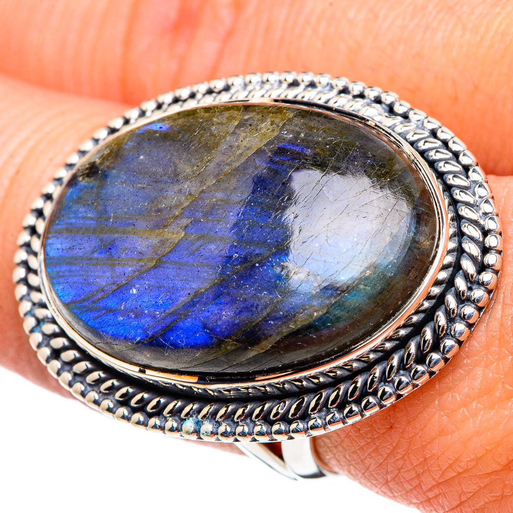 Labradorite Rings handcrafted by Ana Silver Co - RING94540