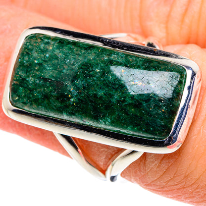 Green Aventurine Rings handcrafted by Ana Silver Co - RING94558