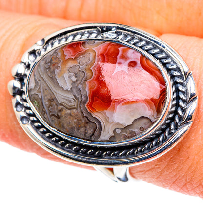 Crazy Lace Agate Rings handcrafted by Ana Silver Co - RING94559