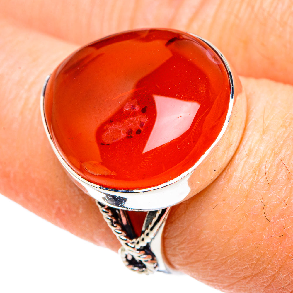Carnelian Rings handcrafted by Ana Silver Co - RING94562