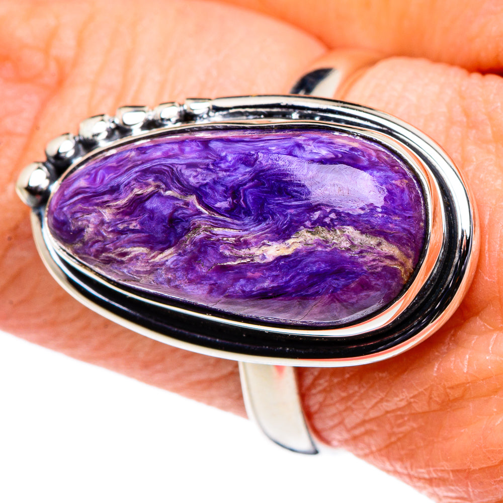 Charoite Rings handcrafted by Ana Silver Co - RING94565