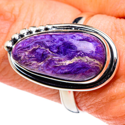 Charoite Rings handcrafted by Ana Silver Co - RING94565